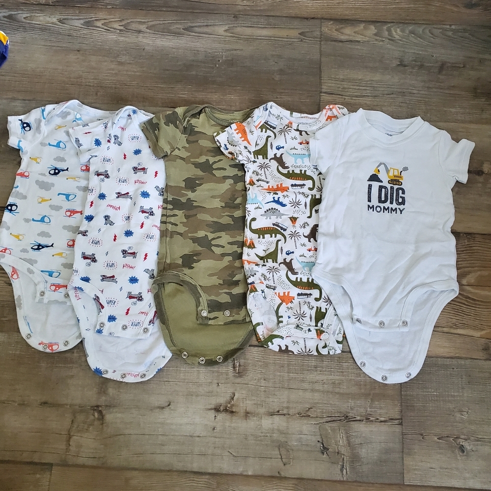 Lot 12 Month Carter's Onesies